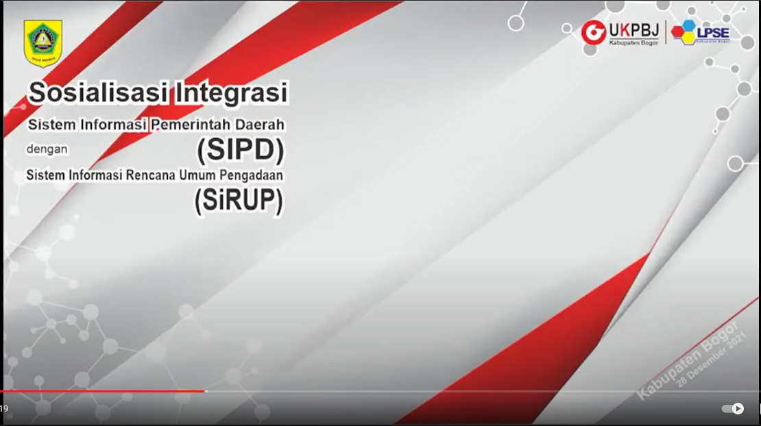 ZOOM SOSIALISASI INTEGRASI SIPD DENGAN SIRUP