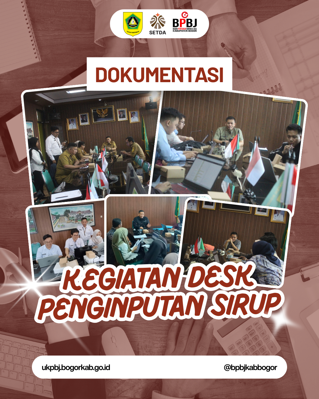 Pemerintah kabupaten Bogor Gelar Desk Penginputan SiRUP Minggu Pertama