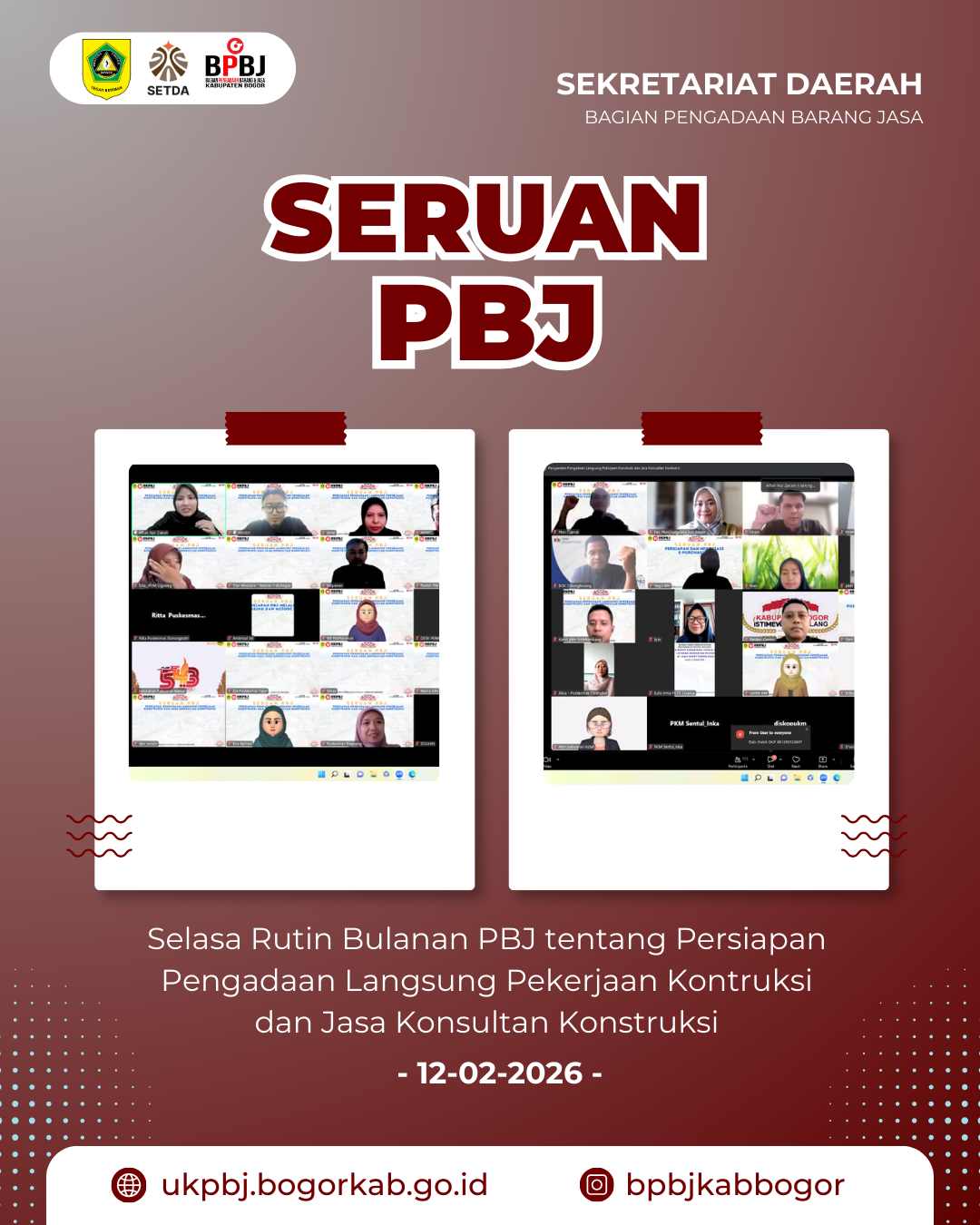 Seruan PBJ Rutin Digelar Setiap Selasa Akhir Bulan, Bahas Persiapan Pengadaan Langsung Pekerjaan Konstruksi dan Jasa Konsultan Konstruksi